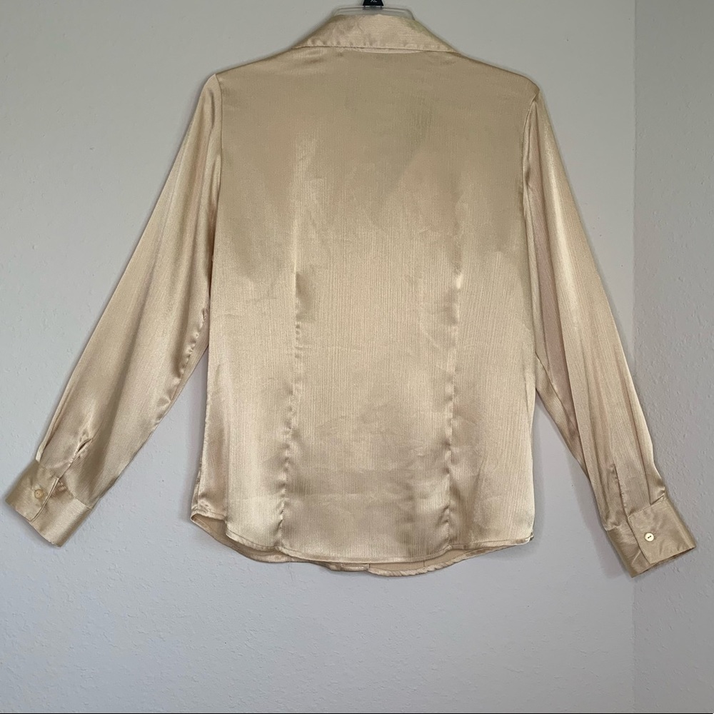 Gold button down blouse - Picture 6 of 6